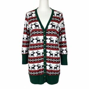 Women's Christmas Deer Cardigan NEW!